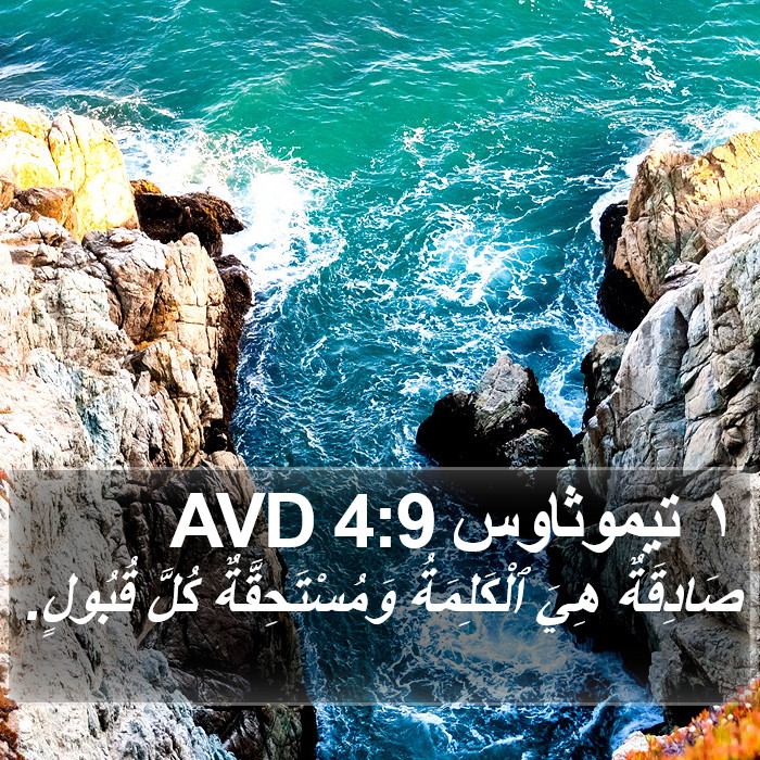 ١ تيموثاوس 4:9 AVD Bible Study
