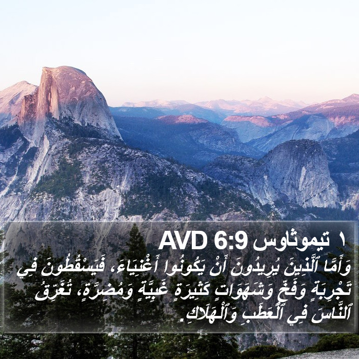 ١ تيموثاوس 6:9 AVD Bible Study