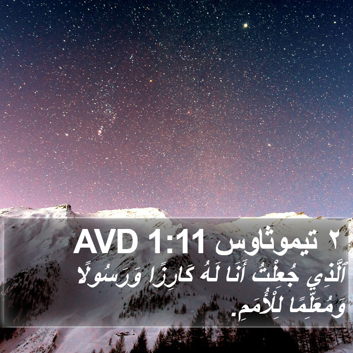 ٢ تيموثاوس 1:11 AVD Bible Study