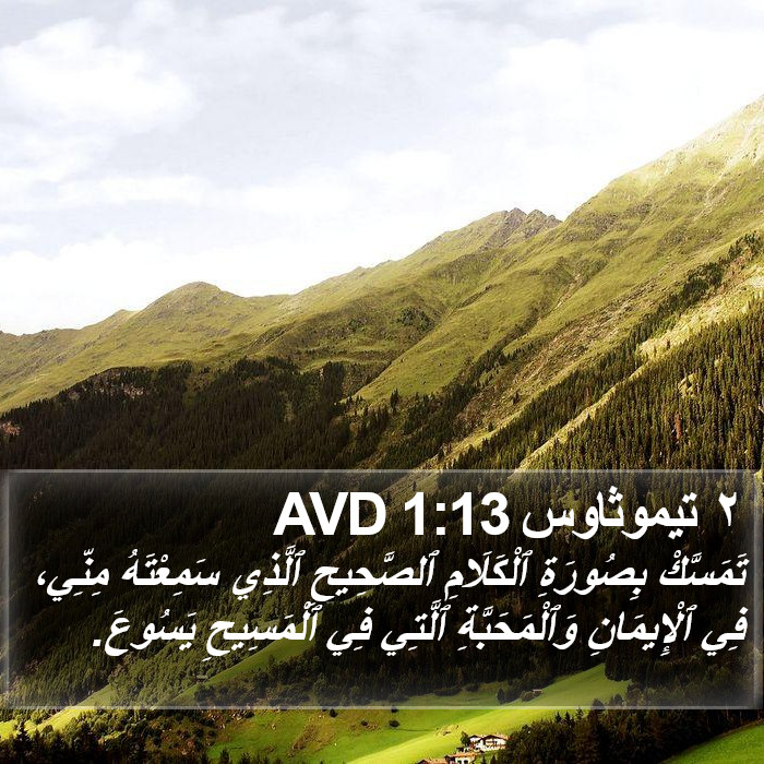 ٢ تيموثاوس 1:13 AVD Bible Study