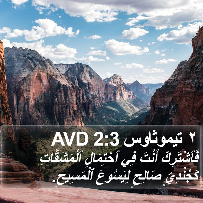 ٢ تيموثاوس 2:3 AVD Bible Study