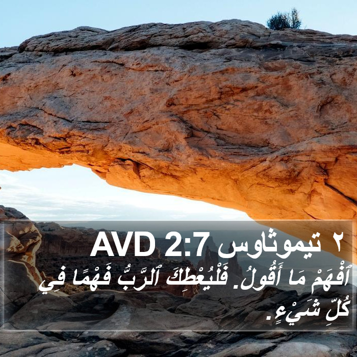 ٢ تيموثاوس 2:7 AVD Bible Study