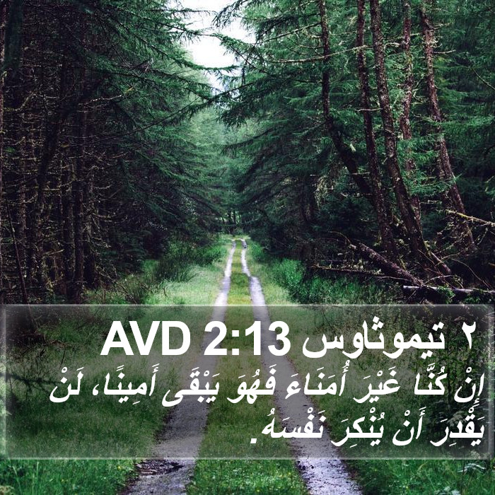 ٢ تيموثاوس 2:13 AVD Bible Study