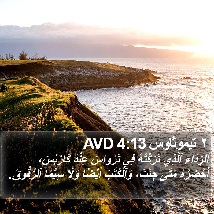 ٢ تيموثاوس 4:13 AVD Bible Study