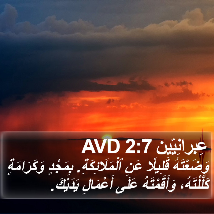 عِبرانِيّين 2:7 AVD Bible Study