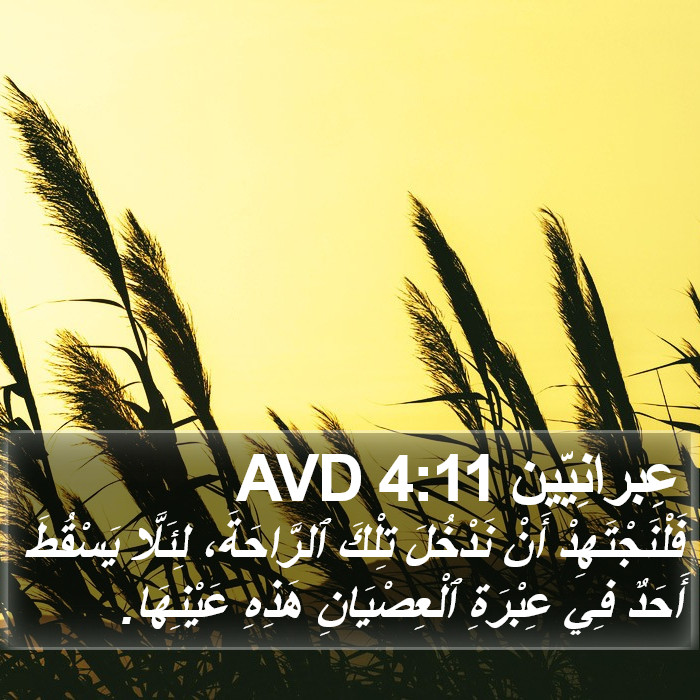 عِبرانِيّين 4:11 AVD Bible Study