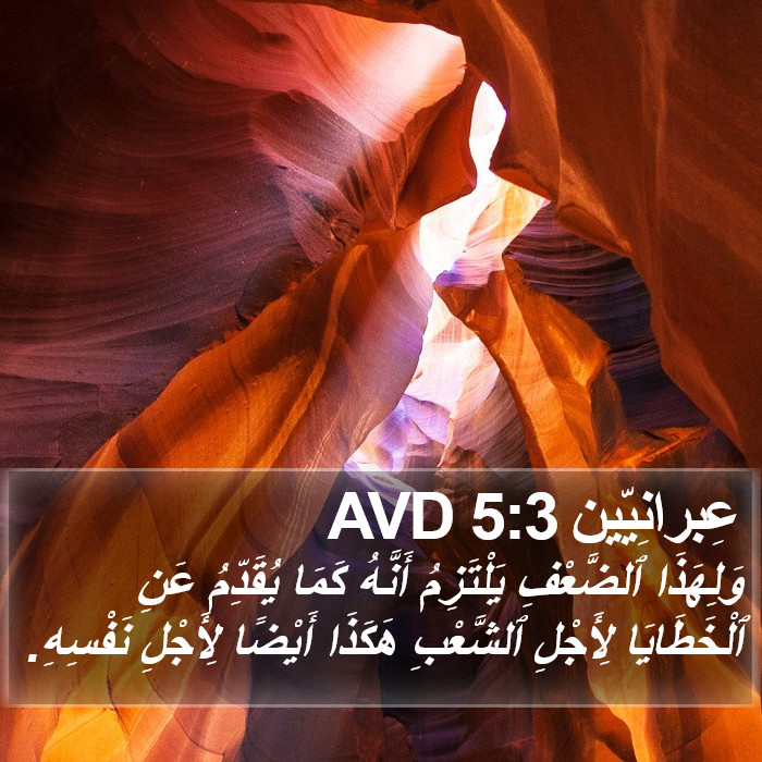 عِبرانِيّين 5:3 AVD Bible Study