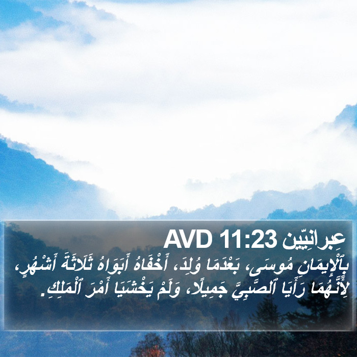 عِبرانِيّين 11:23 AVD Bible Study