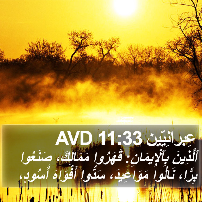 عِبرانِيّين 11:33 AVD Bible Study