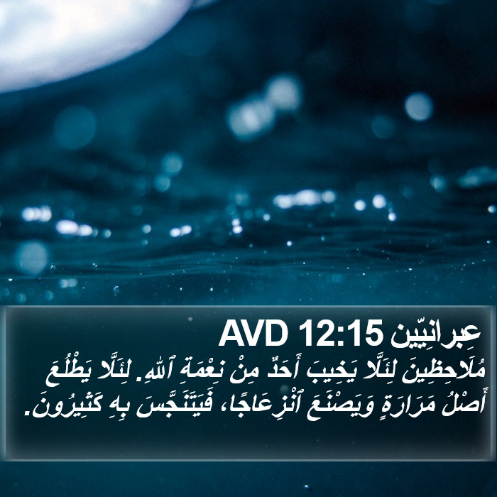 عِبرانِيّين 12:15 AVD Bible Study