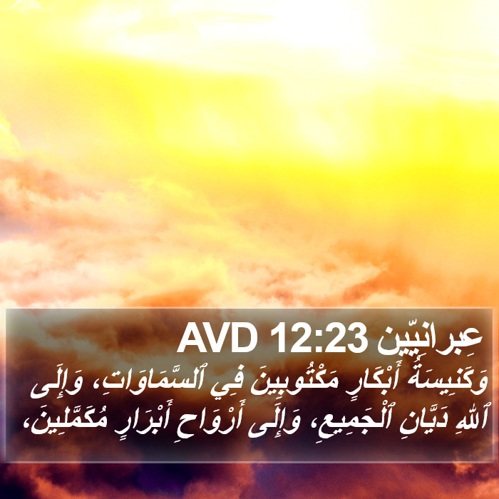 عِبرانِيّين 12:23 AVD Bible Study