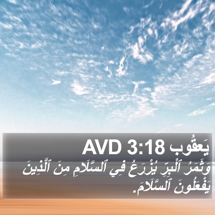 يَعقُوب 3:18 AVD Bible Study
