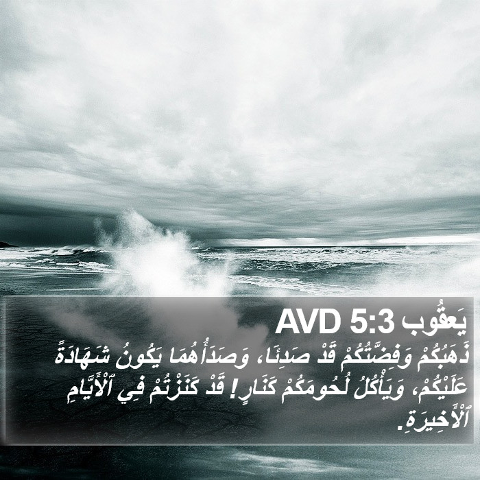 يَعقُوب 5:3 AVD Bible Study