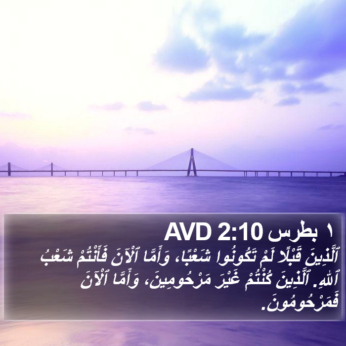 ١ بطرس 2:10 AVD Bible Study