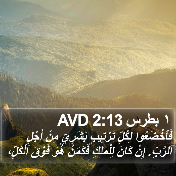 ١ بطرس 2:13 AVD Bible Study
