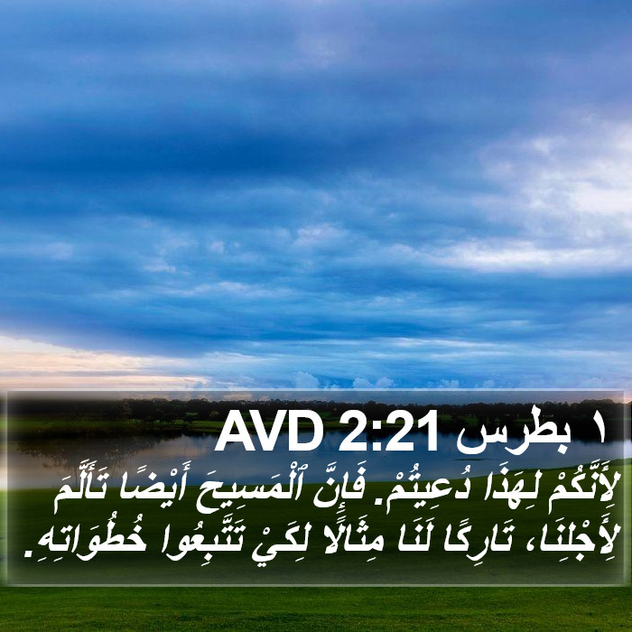 ١ بطرس 2:21 AVD Bible Study