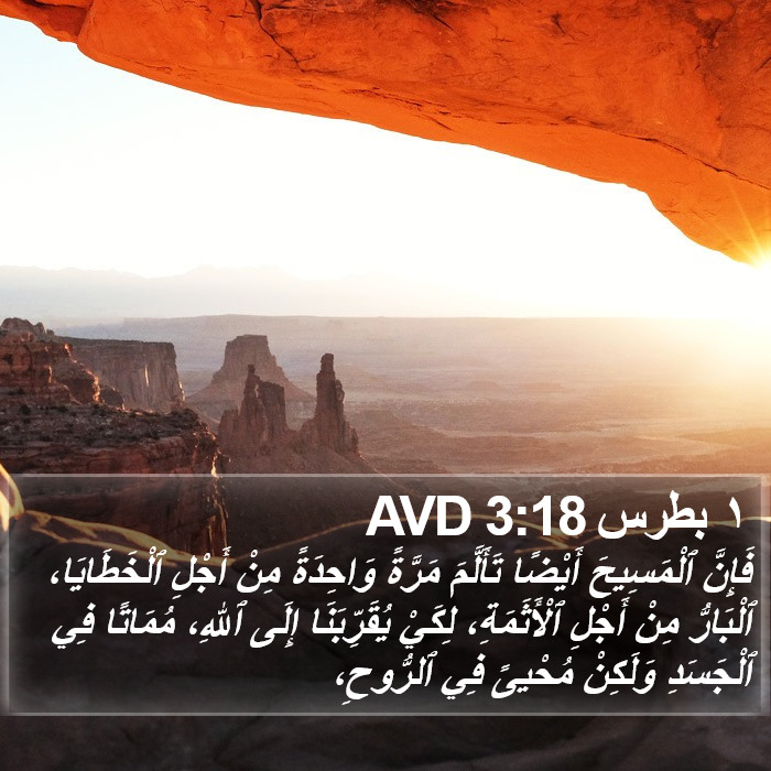 ١ بطرس 3:18 AVD Bible Study