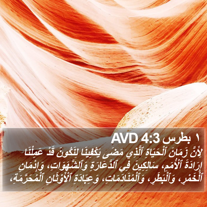 ١ بطرس 4:3 AVD Bible Study