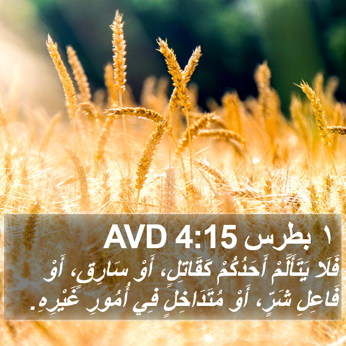 ١ بطرس 4:15 AVD Bible Study