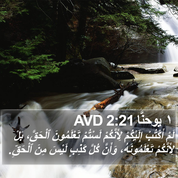 ١ يوحنَّا 2:21 AVD Bible Study