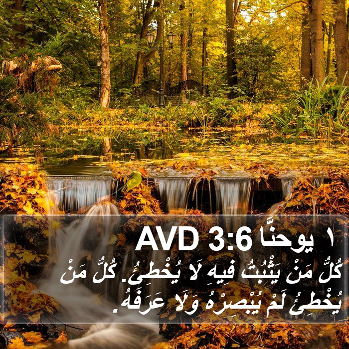 ١ يوحنَّا 3:6 AVD Bible Study
