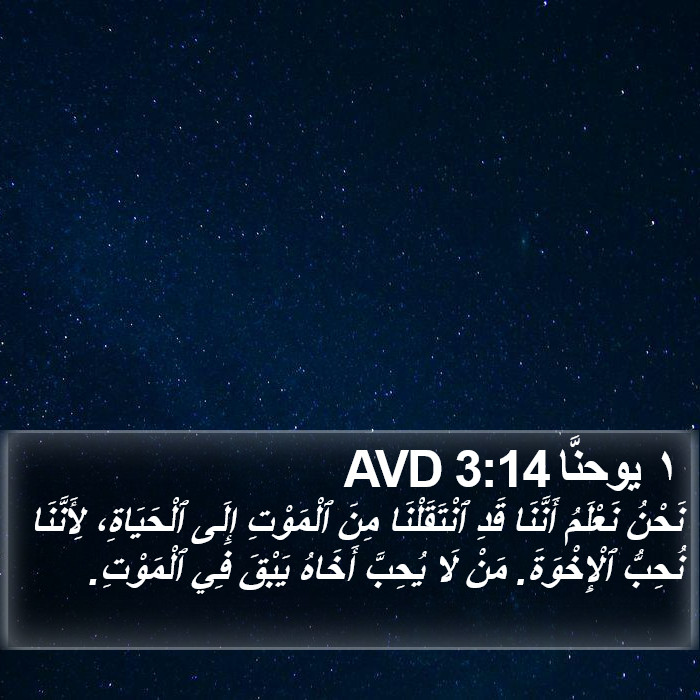 ١ يوحنَّا 3:14 AVD Bible Study