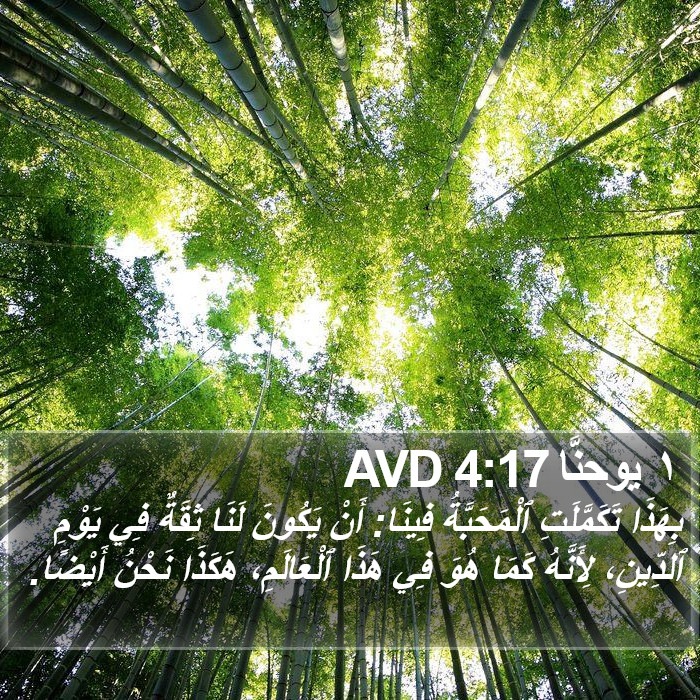 ١ يوحنَّا 4:17 AVD Bible Study