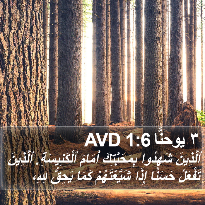 ٣ يوحنَّا 1:6 AVD Bible Study