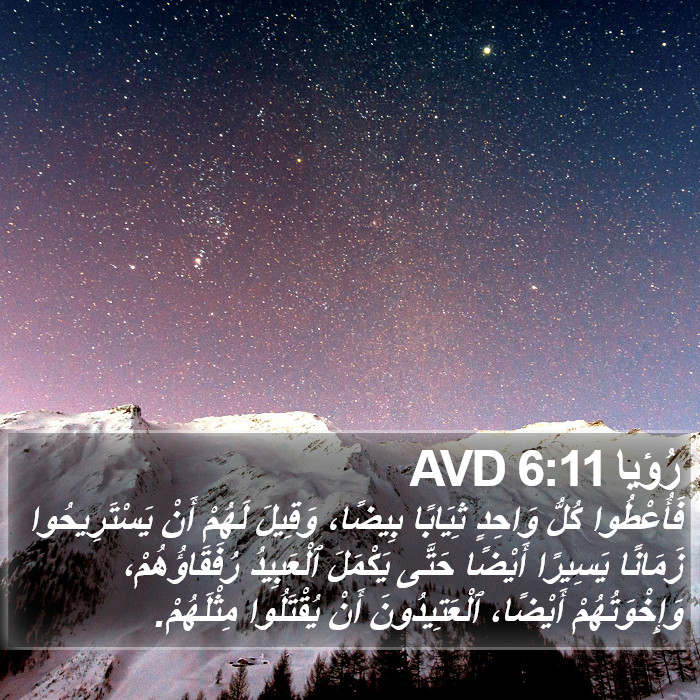 رُؤيا 6:11 AVD Bible Study