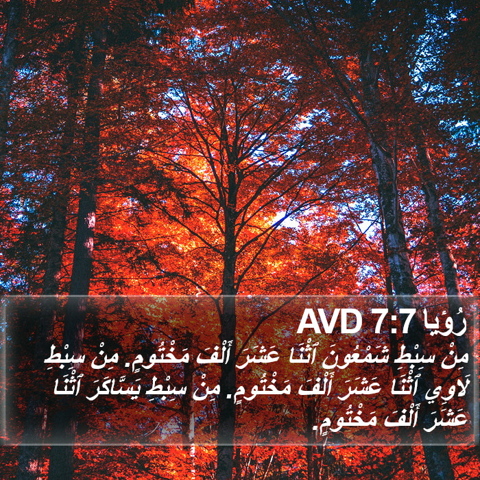 رُؤيا 7:7 AVD Bible Study