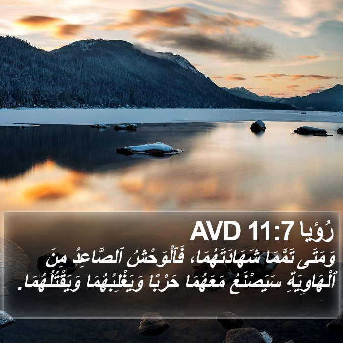 رُؤيا 11:7 AVD Bible Study